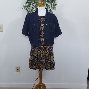 VENEZIA JEANS cropped denim shirt